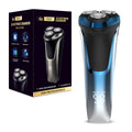 375 electric shaver - floating 4d triple-blade razor, fully washable, rechargeable men's shaver with digital display