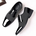 Men's leather dress shoes - new business casual style, breathable, pointed toe, perfect for spring/autumn, british & korean style, groom's wedding shoes