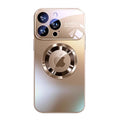 Large window missing mark magnetic suction suitable for apple 17 mobile phone case iphone15 protective cover 16promax frosted anti-fall