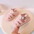 Korean style trendy summer new baby first walker shoes soft sole sandals simple breathable closed-toe sandals for boys and girls 1-3 years old