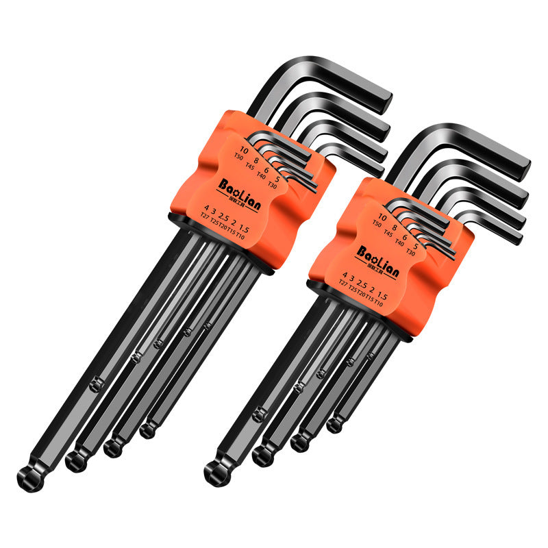 Baolian hexagon wrench suit 6-point screwdriver tool hexagonal alloy plum blossom square wrench universal metric