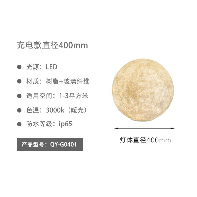 Moon lamp outdoor waterproof light villa light popular garden decoration light courtyard atmosphere light solar lawn light