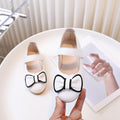 Girls' leather shoes - new spring/autumn  collection: soft-soled crystal princess shoes with bow detail