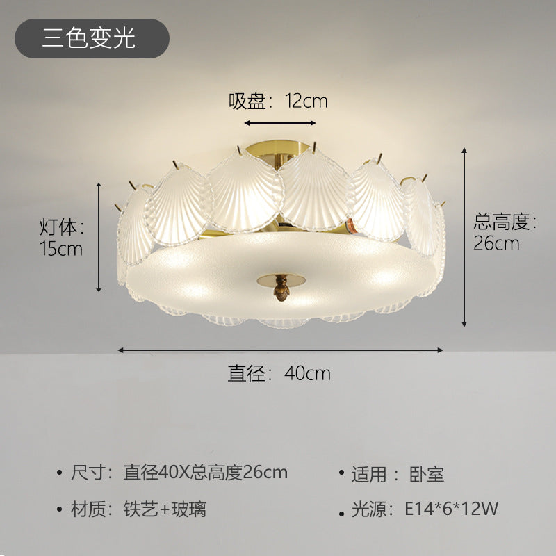 Bedroom light French light luxury cloud crystal lamp new simple now Guangdong Zhongshan Lighting Flagship Store