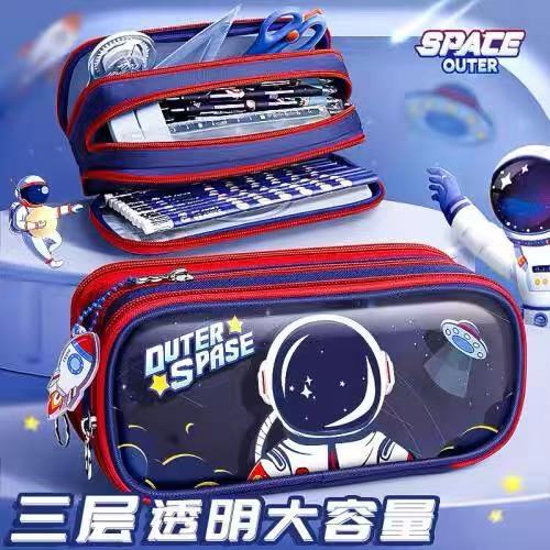 New, cute Kapibara schoolbag, capybara stationery box, cute pencil case, cartoon portable pencil case.