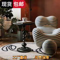 Scandinavian modern casual corner table living room for home coffee table iron bedside balcony retro round table sofa bedroom side cabinet