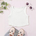 Children's summer tank top - stylish and cute girls' camisole - pink inner layer top for trendy infants and toddlers