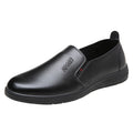 Chef leather shoes men's non-slip waterproof oil-resistant hotel kitchen shoes all-black leather work shoes for men