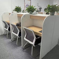 Self-study table immersive shared postgraduate entrance examination study table office desk employee seat certification table self-study room partition office desk