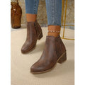 autumn new arrival: women's plus-size high heel leather boots for cross-border e-commerce. wholesale price: $0.67. dropshipping available on  and . sizes 36-43