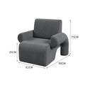 Single sofa gray