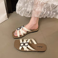 Women's summer slippers - 2026 new fashion french crossover comfortable stylish roman sandals flat slippers