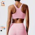 New backless criss-cross workout tank top - professional yoga top with built-in bra pads - stylish slim-fit yoga tank