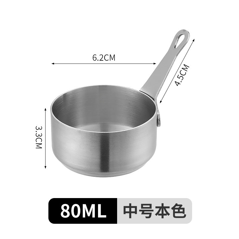 Stainless steel sauce cup with handle, commercial dipping dish, western steak sauce cup, juice cup, creative ketchup cup, tableware