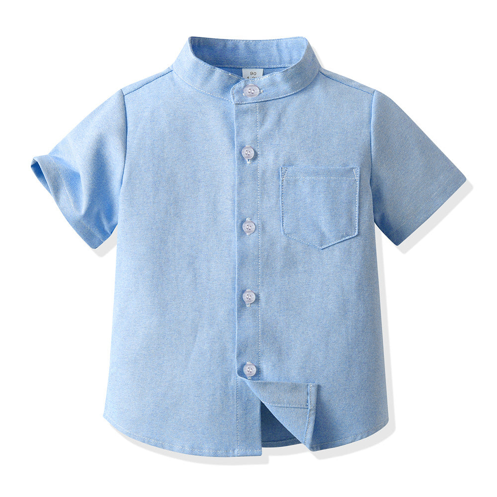 Boys' long-sleeve shirt - spring collection: stylish outerwear, candy-colored casual jacket, preppy style kids' shirt