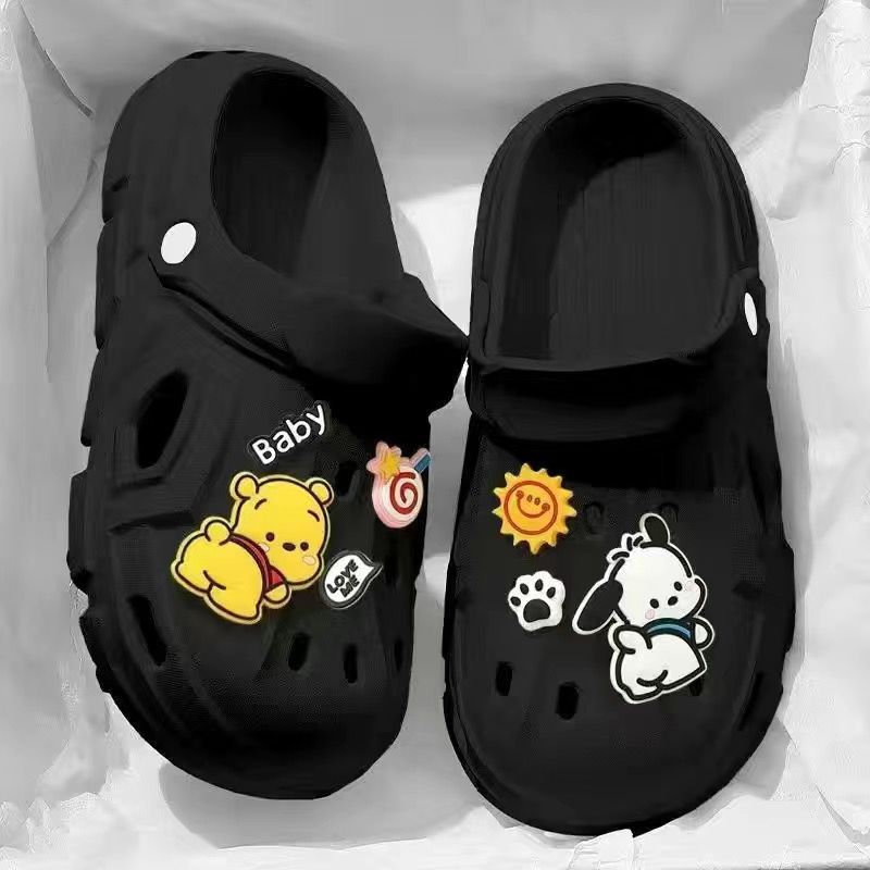 Crocs women's summer new arrival office heightening beach non-slip couple outwear toe cap sandals men's summer