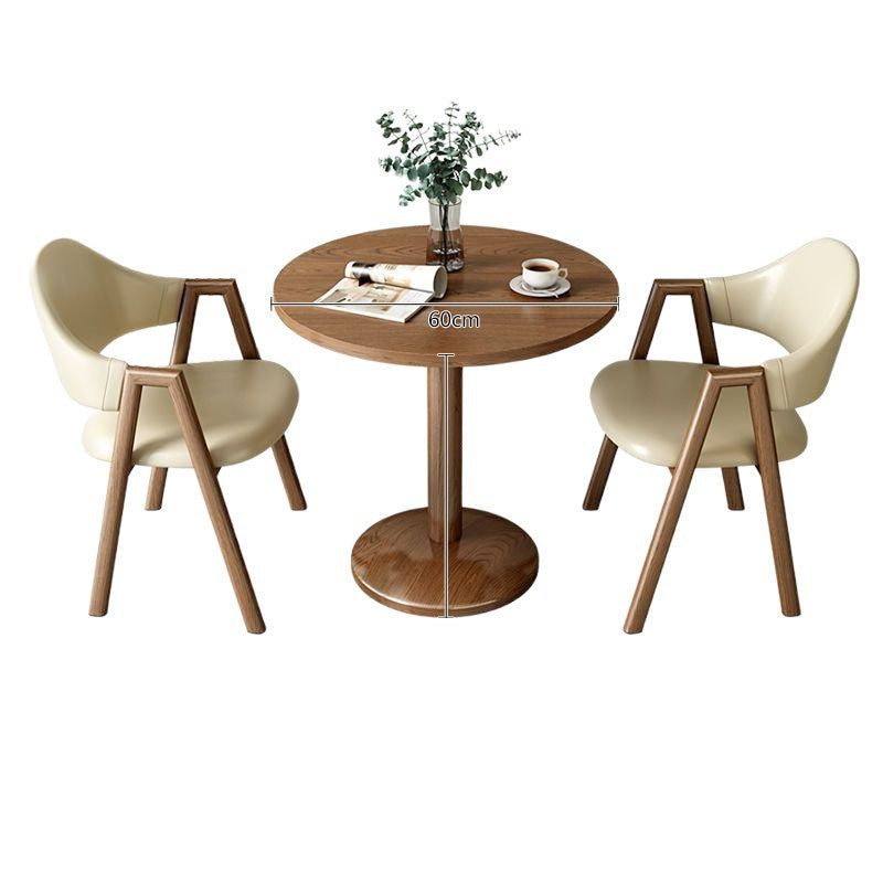 Minimalist modern negotiation table and chair set - perfect for bubble tea shops, coffee shops, dining tables, balcony round tables, casual small spaces, and reception areas