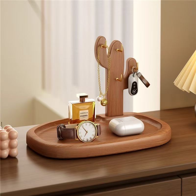 Wooden entryway rack, entrance door, entrance key rack, table decoration, decorative display rack, jewelry storage rack