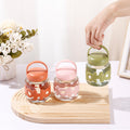 Influencer-style lettered glass cup set - minimalist coffee mug for women - perfect for water or as a small gift - glass water cup
