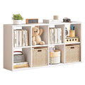 Steel grid cabinet - freestanding modular bookshelf for home living room, kids' storage, picture book organizer, and low cabinet