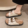 Birkenstock shoes for women cross-border new arrivaloutwearthick sole birkenstock half slippers one-leg lazy soft bottom sandals for women export