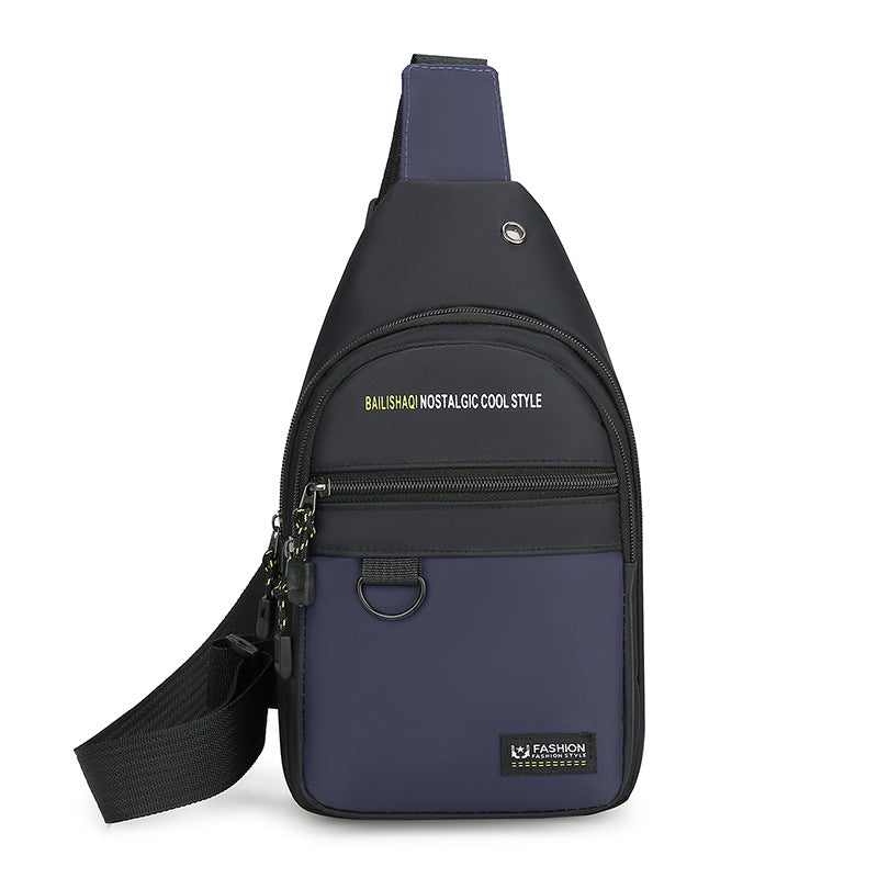 Foreign trade new breast bag men's business travel shoulder bag lightweight versatile messenger bag multi-functional outdoor leisure bag