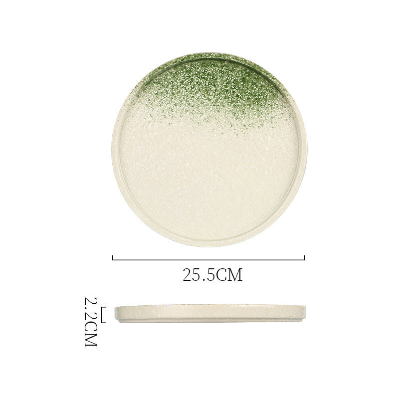 American new arrivalfashion creative ceramic steak plate stylish line ceramic western food plate with edge plate high appearance ins