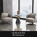 One table and two chairs, beige [round table 60*57]