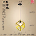 Nordic retro iron restaurant pendant light - three-light industrial style creative artistic small chandelier for hallway and dining room lighting
