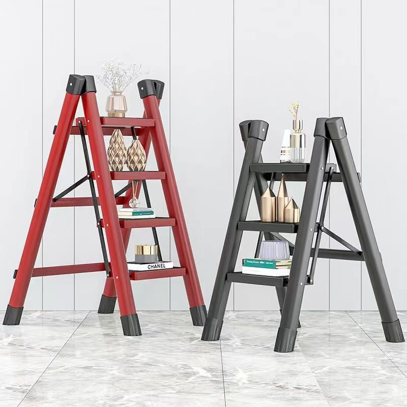 Ladder for homemultifunctional herringbone ladder foldable ladder stair stool small indoor extra thick flower stand thickened carbon steel