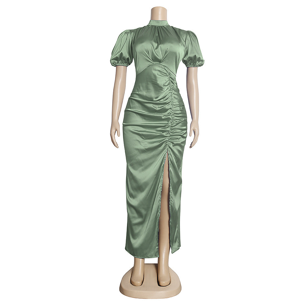 e-commerce independent site   sexy asymmetrical dress evening gown european and american women's clothing