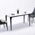 Source factory personalized wholesale rock slab dining table for homenew arrival modern casualaccessible luxury dining table rectangular dining table