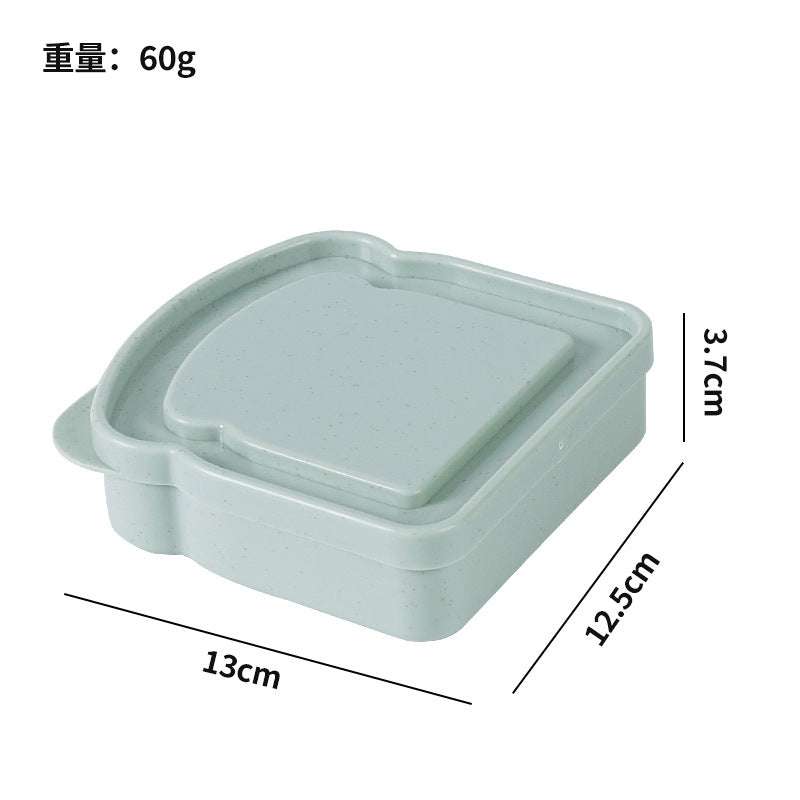 japanese style crisper plastic for homesuit toast wheat straw sandwich storage box outdoor portable lunch box