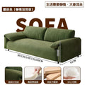 Small apartment fabric sofa, chaise lounge sofa, home living room trendy beanbag sofa, light luxury straight-row sofa bed