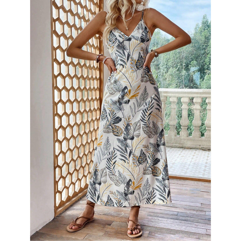 Real shot in stockfashionexport cross-border independent station 1688 foreign order summer hot women's suspender dress