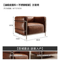 American retro lc3 genuine leather sofa - cassina le corbusier designer hotel bauhaus single seater chair