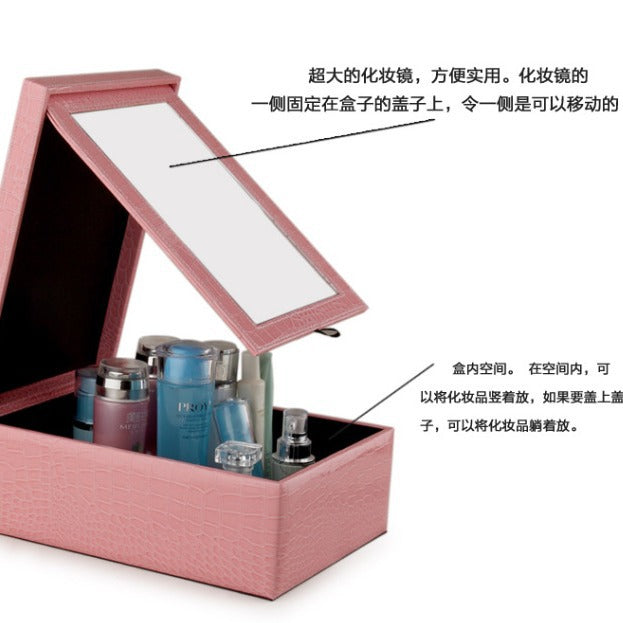 Password lock jewelry box large capacity, jewelry box princess European Korean hand jewelry box wooden jewelry box gift