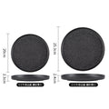 8inch steak plate + 10inch steak plate - rock black - 1 pack