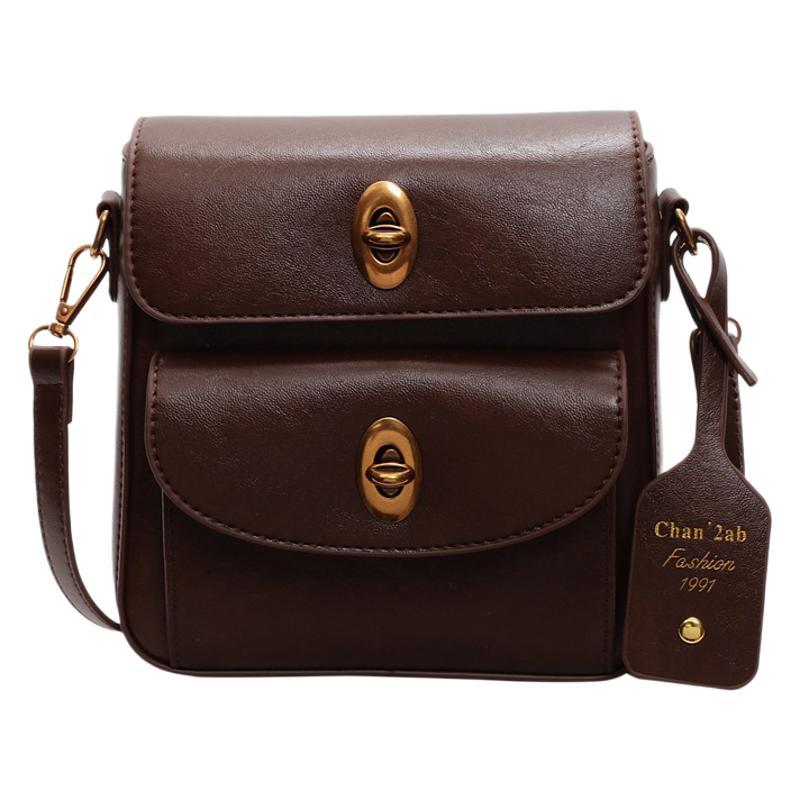 Fashion trend multi-pocket small square bag women's bag 2025 new Korean version niche simple shoulder bag casual messenger bag