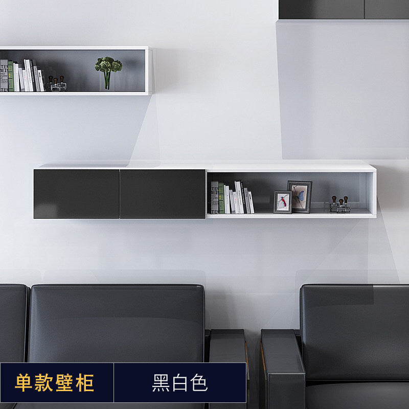 Office minimalist modern file cabinet wooden document financial records small cabinet low cabinet panel drawer style