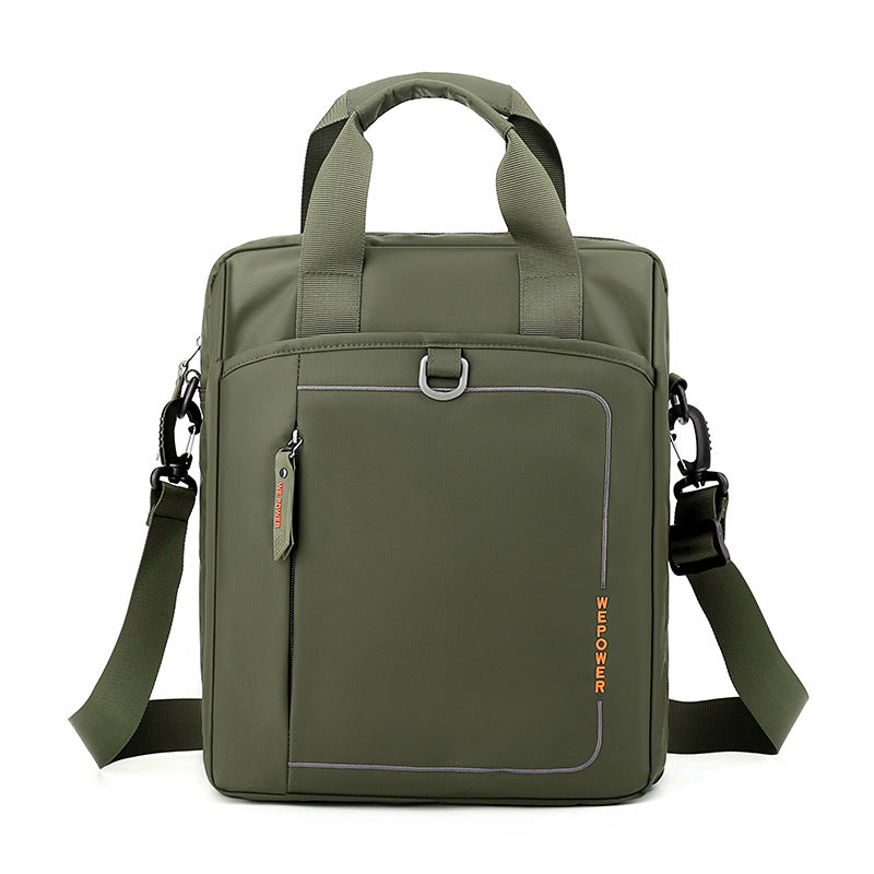 Cross-border new men's shoulder bag casual business portable men's bag fashion simple men's messenger bag briefcase computer bag