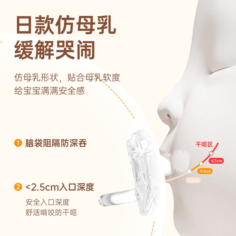 Factory direct sales, all liquid silicone, thumb type, nipple type, infants and toddlers sleep well, all silicone pacifiers