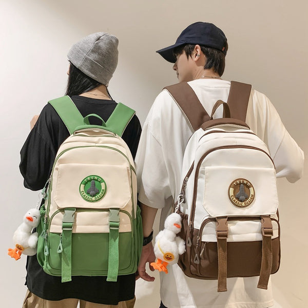 Wholesale 2024 New Casual Fashion Large Capacity Burden Reduction Backpack Junior High School Student High School Backpack