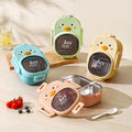 304 stainless steel cartoon divided lunch box - student & kids bento box - airtight, microwaveable, portable lunch container