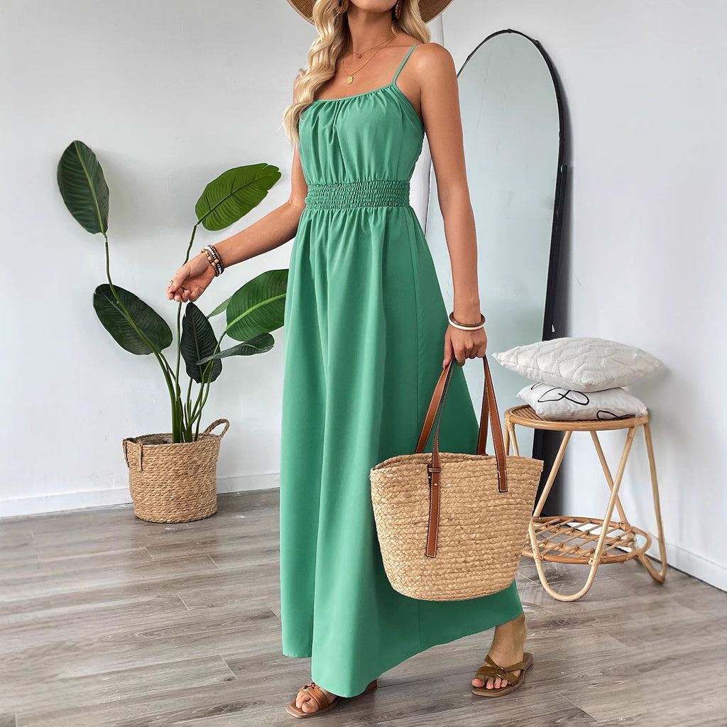 Shanuo independently develops 2025 new  summer European and American dresses,  women's clothing swings