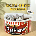 Cat nest winterheattechpopular popcorn cat nest yurt detachable instant noodle bucket nest cat nest nest anti-freeze heattech