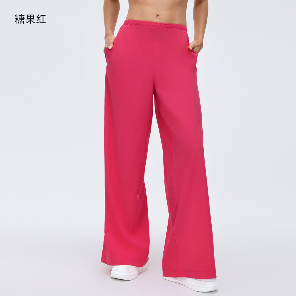 Spring new arrival: loose fit, flowy casual pants - effortlessly stylish wide leg trousers for dance, yoga, and activewear - women's d26030