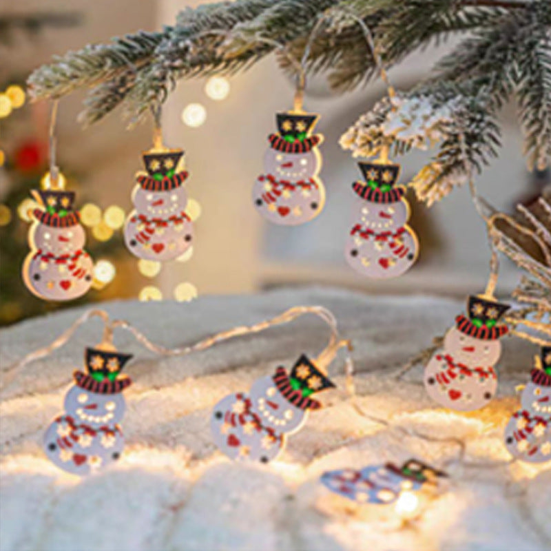 Christmas wrought iron light string, holiday arrangement, birthday party party, shop decoration light beads LED light string colorful lights