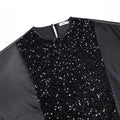 elegance round neck sequin cloth dress african ethnic style loose robe party dressdresses