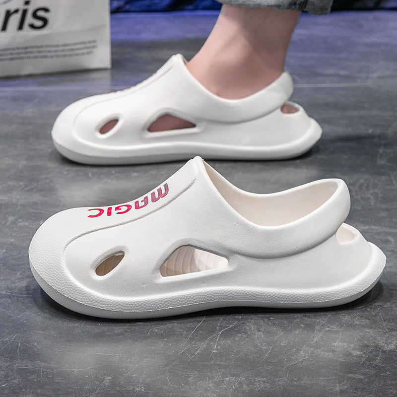 Crocs men's summeroutweareva toe cap slippers outdoor couple casual sports beach sandals difficult men's style